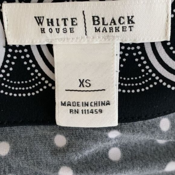 White House Black Market Polka Dot Sheath Dress Size XS - Picture 9 of 10